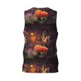 thumbnail image 3 of Gaeub Butterfly Sitting on a Flower Men's Mesh Basketball Jersey, Quick-Drying Sleeveless Top S-4XL, Loose Muscle Tank Top -XX-Large, 3 of 9