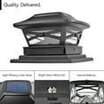 thumbnail image 4 of Davinci Renaissance Solar Post Cap Lights - Bright LEDs, Cordless, 4x4 5x5 6x6 Deck or Fence Posts, 4 of 6