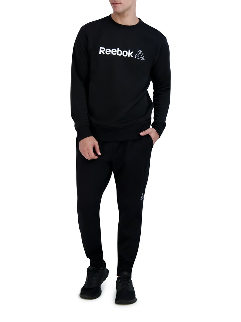 Reebok Men's Free Weight Crewneck Sweater, Up To Size 3XL