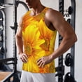 thumbnail image 5 of Goofa 3D Sunflowers Pattern Men's Workout Tank Top Slim-Fit Tank Quick Dry Fit Muscle Tank Top Beach Tank Top Bodybuilding Sleeveless T Shirt-Medium, 5 of 7