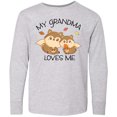 thumbnail image 3 of Inktastic My Grandma Loves Me with Cute Squirrels in Autumn Long Sleeve Youth T-Shirt, 3 of 5