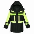 thumbnail image 4 of Chaqueta de seguridad de invierno para hombre, forro desmontable, impermeable, cómoda y con capucha. L, 4 of 9