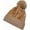(Gold-b), variant on Winter Sparkly Sequin Fur Pom Beanie, Women Sequin Knitted Skull Cap(Red)