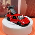 thumbnail image 2 of Llavero en miniatura de coche deportivo rojo, acrílico y aleación, 2 of 2