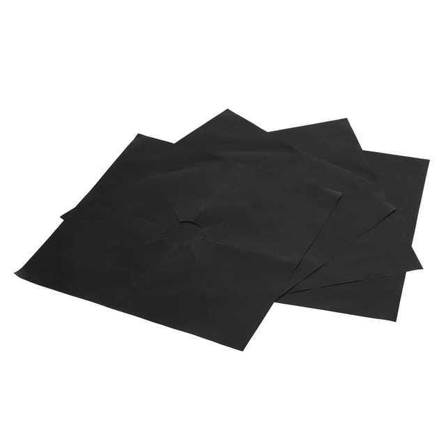 Protector de cubiertas Sincero para quemadores de estufa de Gas 4 Uds Estera de protección de aceite Color negro Tamaño 27*27 cm