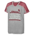 thumbnail image 2 of Girls Youth Crimson Oklahoma Sooners Up for Anything Colorblock Dolman V-Neck T-Shirt, 2 of 3