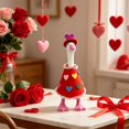 thumbnail image 5 of RUINIXCW Valentines Day 7 Inch Deck Goose Outfits Mini Porch Goose Outfit for Desktop Goose Figurine Decor Holiday Desk Goose Felt Clothes (No Goose), 5 of 10