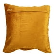 thumbnail image 2 of The HomeCentric Custom Cushion Cover, Pillow Cover, Couch Sofa, Bed Pillow Cover, Pack of 2, 14x14 inch (35x35 cm) Gold Velvet Ruched Pillow Cover, Gold Pillow Cover Solid Easter - Rich Golden Beauty, 2 of 4