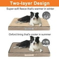 thumbnail image 5 of PayUSD Dog Bed for Large Dogs Thick Dog Mat with Removable Washable Double Layer Waterproof Cover Orthopedic Pet Bed Egg-Crate Foam, L(36"X27"X4"), Khaki, 5 of 8