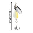 thumbnail image 2 of Bookk 5 Of Rotating Sequined Double Hook Hard Metal Jerkbait Metal, 2 of 5