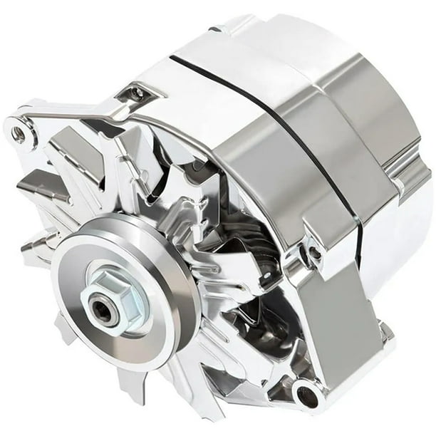Alternador cromado repuesto 240-204-3DC 7127-SE105C autoexcitante 110 Amp 1 cable Wdftyju