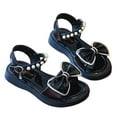 thumbnail image 1 of Ediodpoh Girls' Soft Sole Sandals for Spring/Summer Sandals for Kids Black 14, 1 of 9