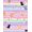 Pink Purple Multicolor, Pattern 3, variant on ODIKA Cartoon Cat Kitten Motif With Pixel Heart Grid And Symmetrical Bow Accents for Dorm Room, Small Living Apartment, Stain Resistant Low Profile