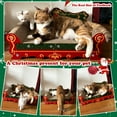 thumbnail image 4 of Sofa Shaped Cat Scratching Couch, Christmas Theme Thick Cat Scratching Cardboard,Cat Lounge Bed for Indoor Cat Rest&Play,Cat Sofa Scratcher Pad (23 "L X 12.2" W X 6.7" H), 4 of 5