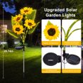 thumbnail image 2 of Scidweet 3 Pack with 12 Sunflower Solar Lights, Waterproof Decorative Lights for Outdoor Garden Patio Backyard Decor, 2 of 6