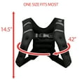 thumbnail image 3 of Pure Fitness Adjustable Weighted Vest, 10-pound, One-Size Fits Most, Black, 3 of 6