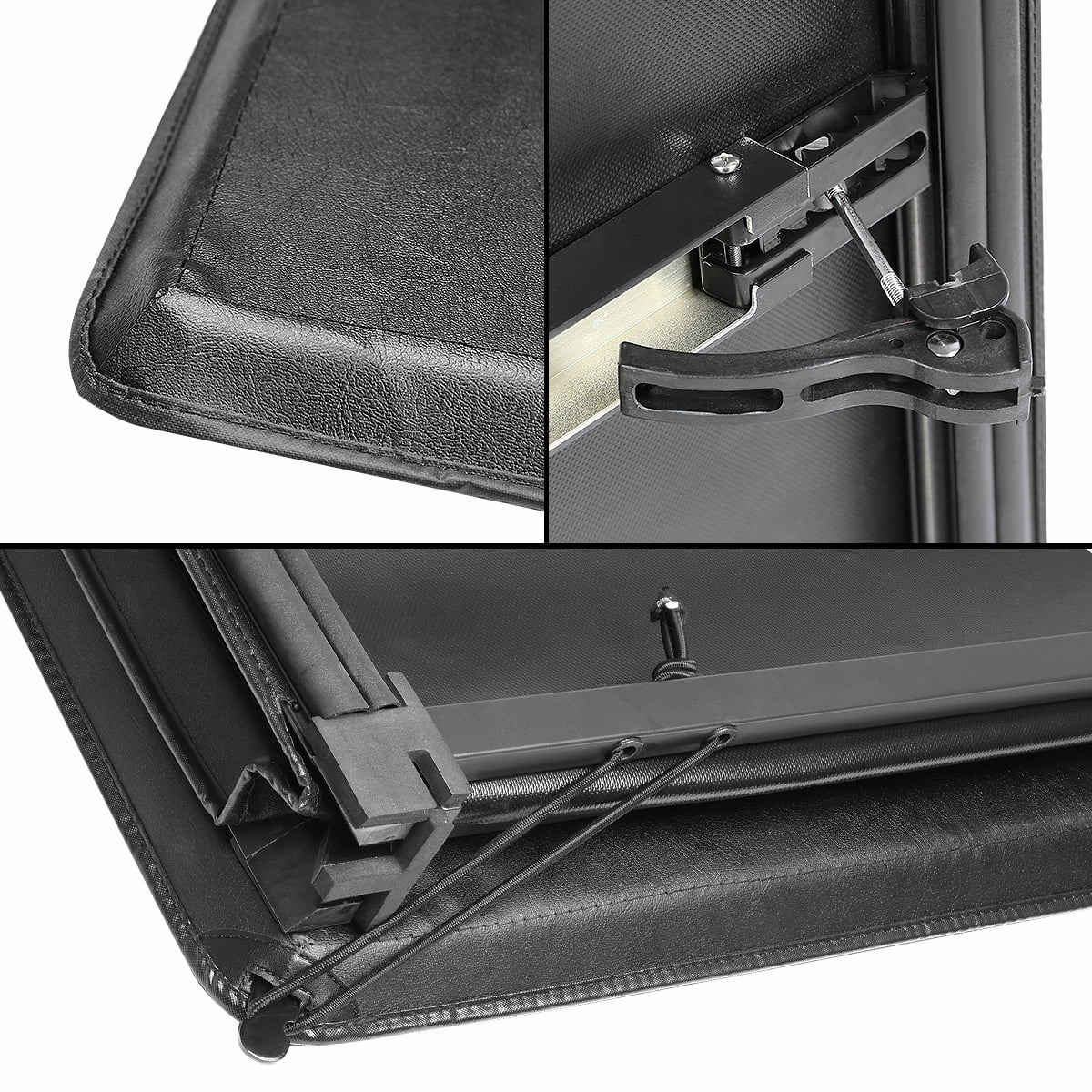 DNA Motoring For 05-11 Dodge Dakota 5.5 FT Bed Tri-Fold Adjustable Soft Top Trunk Tonneau Cover