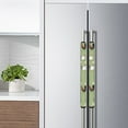 thumbnail image 2 of Yuyamidu Cock Refrigerator Door Handle Cover 2 PCS Daisy Kitchen Appliance Handle Protective Cover Antiskid Protector Sleeves for Oven Dishwasher Cabinet Handles, Green, 2 of 7