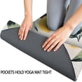 thumbnail image 3 of Yellow Lemon Fruits White Pattern Hot Yoga Mat Towel Non Slip for Hot Yoga - Quick-Drying Yoga Mat Cover with 4 Corner Pockets with Travel Bag - Hot Yoga Towel Non Slip 74"x26", 3 of 6