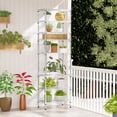 thumbnail image 5 of IZEUK 8 Tier Metal Wire Shelf, Adjustable Bookshelf, 23.6 W x 13.8 D x 79.5 H, 2000 lbs Capacity, Chrome, 5 of 7