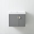 thumbnail image 1 of Floating & Wall Mounted Bathroom Vanity Set with Acrylic Sink, 1 of 8
