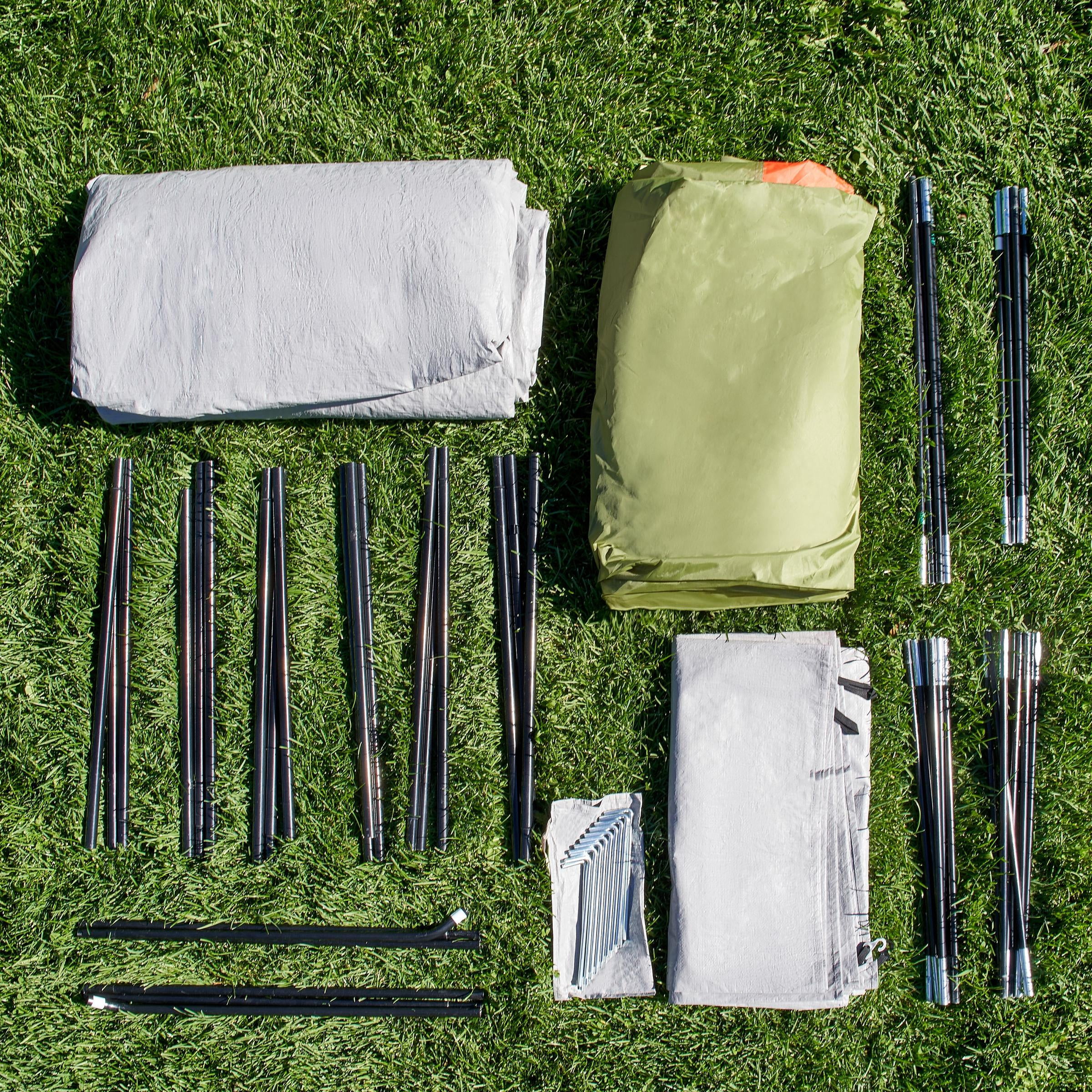 Ozark Trail 10 Person Cabin Tent with Lantern Loop and Removable Fly