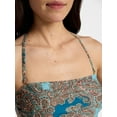 thumbnail image 4 of No Boundaries Paisley Longline Tankini Top, Women’s, 4 of 5