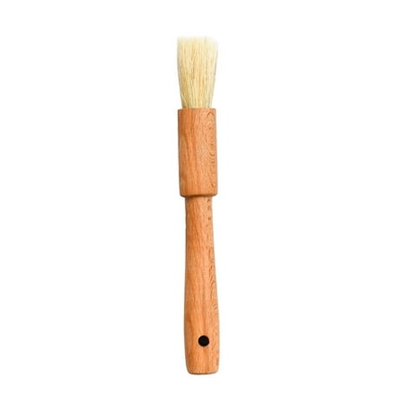 

HOMEMAXS Pastry Brush with Boar Bristles and Lacquered Hardwood Handle Basting BBQ Marinade Brush for Kitchen Cooking Baking
