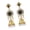 Black, variant on YIEMEEN Fashion Diamonds Accented Pearls Earrings Zinc Alloy Construction Twist Lock Closure Comfortable For Extended Use