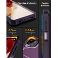 thumbnail image 3 of CaseBorne ArmadilloTek V Case for Samsugn [Galaxy A12] with Built-in Screen Protector & Kickstand Full-Body Multi-Layer Rugged - Purple, 3 of 6