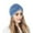 Blue, variant on WTXUE Skull Cap Beanie Women Turbans Knot Pre Tied Bonnet Cap Headwraps Hats Head Scarf Turban Headbands Stain Bandana Black One Size
