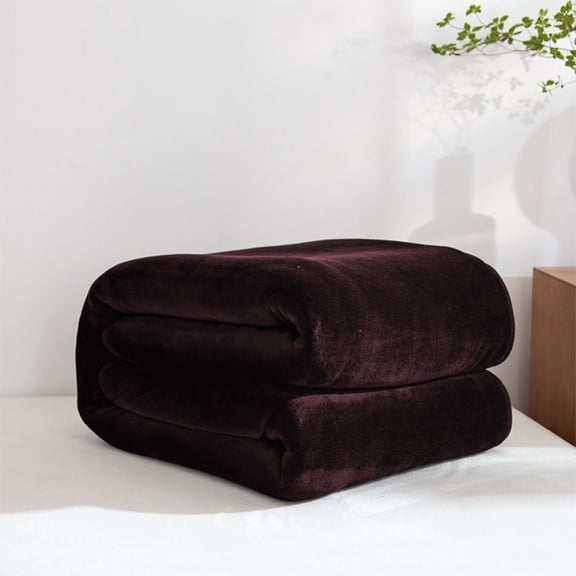 1Pcs Solid Color Flannel Fleece Throw Blanket ,Velvet Throw Blanket for Couch Sofa Bed,Super Soft Plush Cozy and Lightweight Warm Bed Blanket for All Season Gift 59.05x39.37 Inches 100*150cm