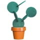 thumbnail image 1 of Juego de 6 posavasos de cactus hechos a mano con soporte para maceta, 1 of 5