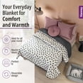 thumbnail image 4 of Vianney Comforter King Size Novo Polka Patterned Design Soft Fleece Material Lightweight and Cozy Throw for Couch or Bed Year Round Comfort and Stylish Decor, 4 of 8