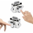 thumbnail image 5 of Button Camping Car - Door Lock And Latch Close Closet Button Rv Rv Rv Rv (Silver), 5 of 5