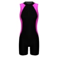 thumbnail image 4 of Yeahdor Womens One-piece Swimming Jumpsuit Romper Front Zipper Athletic Bodysuit Jumpsuit, 4 of 7