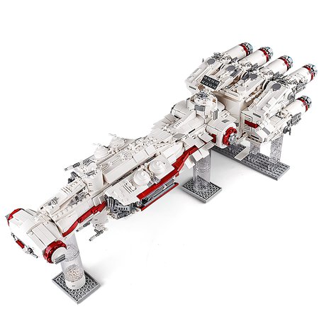 HI-Reeke Space Building Block Set Star Tantive IV Space War Building Kit Toy Gift for Kid White
