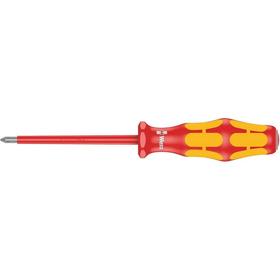 Wera 05006153001 Kraftform Plus VDE 162i PH Phillips Insulated Screwdriver, PH 1