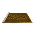 thumbnail image 2 of Ahgly Company Machine Washable Indoor Round Southwestern Yellow Country Area Rugs, 4' Round, 2 of 4