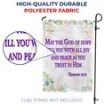 thumbnail image 3 of America Forever Bible Verse Garden Flag - 12.5 x 18 inch - Romans 15:13 God of Hope Fill you with Joy - Christian Quotes Double Sided Religious Outdoor Yard Decorative Inspirational Flag, 3 of 5