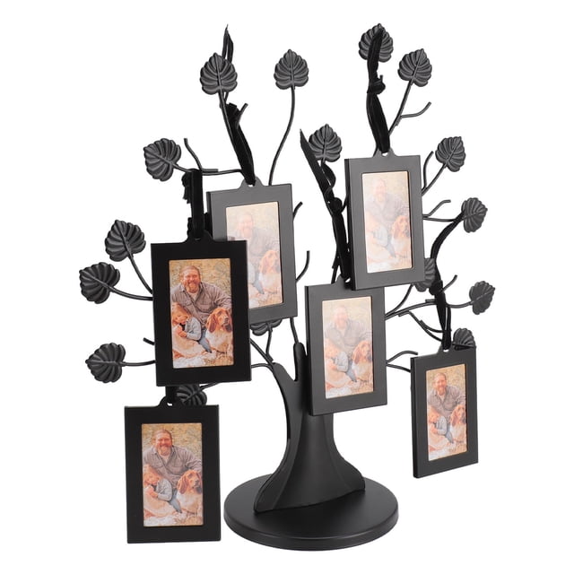 Marco De Fotos De árbol Genealógico De Metal, Marco De Fotos De árbol Genealógico Multiusos Base Estable, Elegante E Innovadora A Prueba De Herrumbre Para Decoración Del Hogar