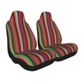 thumbnail image 2 of Salouo Mexican Serape Blanket Stripes Pattern Car Seat Covers,Universal Car Seat Protectors Easy to Install Car Cover Car Accessories Auto/rucks/Van/SUV-2 PCS, 2 of 9