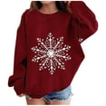 thumbnail image 2 of Blusas y camisas de manga larga con cuello redondo para niños Estampados navideños de manga larga Casual Suelto Forro polar para mayor calidez Sudadera con capucha de manga larga con cuello redondo pa, 2 of 5