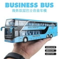 thumbnail image 5 of 1:32 Alloy Double Deck Bus Sound Light Metal Diecast Pull Back Simulation Luxury Sightseeing Bus Veh, 5 of 5