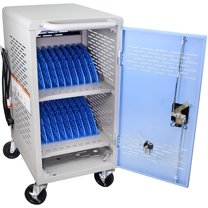 POCHAR 8-Device Universal Charging Station – Holds Laptops, Chromebooks, IPads & Tablets – Perfect For Schools & Offices