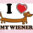 thumbnail image 2 of CafePress - I Love My Wiener Infant Bodysuit - Baby Light Bodysuit, Size Newborn - 24 Months, 2 of 4