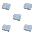 thumbnail image 2 of relayinert Makeup Organizer Open Wide Application Fluent Line Sundries Makeup Products Storage Box Desktop Blue 5Set, 2 of 6