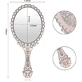thumbnail image 2 of Vintage Handheld Mirror, Yusong Small Hand Held Decorative Mirrors, 2 of 5