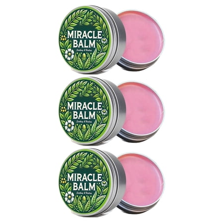 Herbal Body Miracle Balm Moisturizing Skin Care Balm with Botanical Ingredients Lightweight Non Greasy Cream for Smooth and Comfortable Skin.(3Pcs)