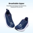 thumbnail image 5 of FefiYo Plantar Fasciitis Walking Sneakers, Wide Toe Box with Arch and Orthotic Support Rosebluepink US 9.5, 5 of 7